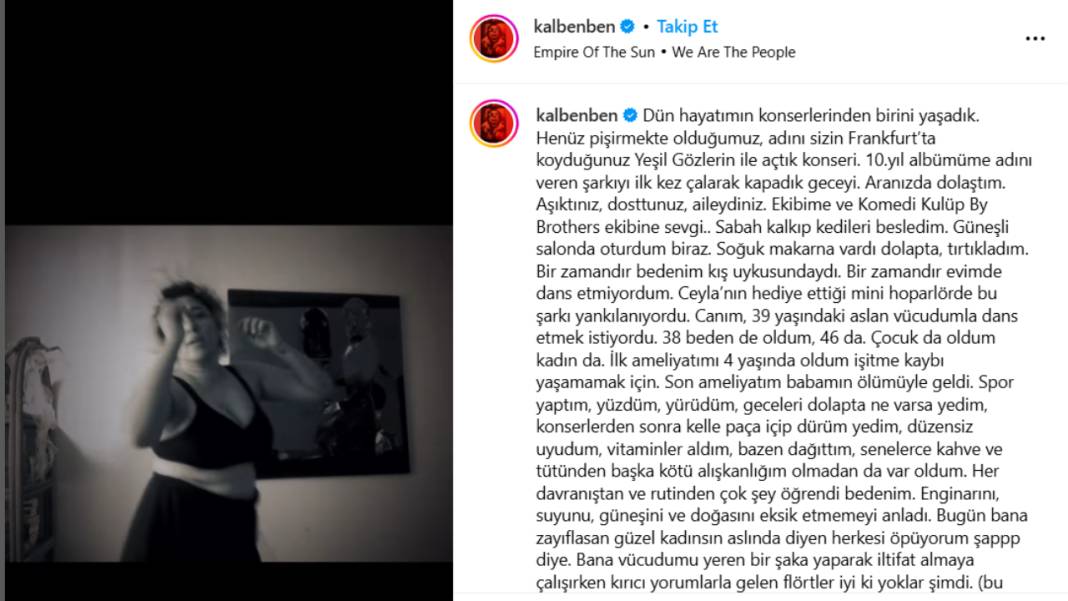 Kalben'den cesur paylaşım: 'Zayıflasan güzel kadınsın diyenleri...' 7