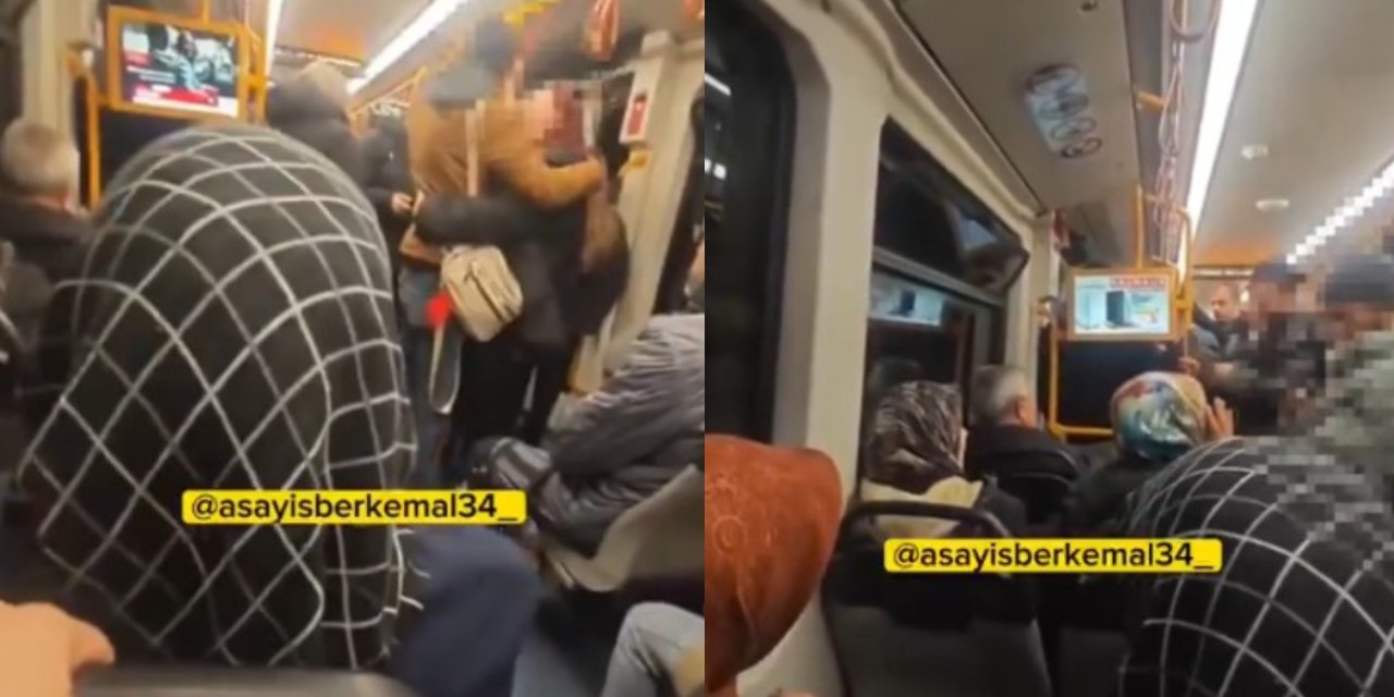 Metroda sarılmayı 'ahlaksızlık' sayan kadın ortalığı karıştırdı